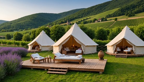 Camping de luxe en alsace et grand est : entre vignes et forêts
